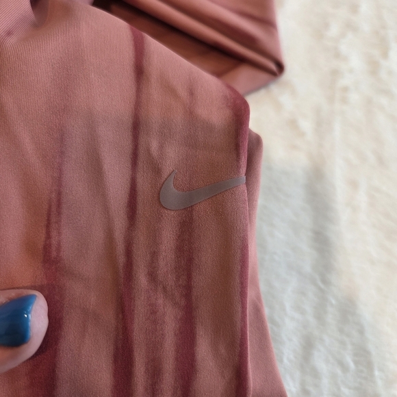 Nike One Dri-FIT Women's Training Leggings Pecan / Rose Clay (FZ7272-634) XS New - Picture 10 of 13